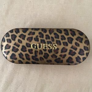Guess leopard print eyeglasses case